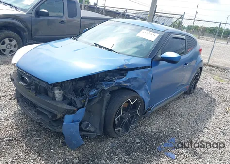 2016 Hyundai Veloster Turbo Rally Edition z USA, uszkodzony, nr VIN KMHTC6AE4GU261082